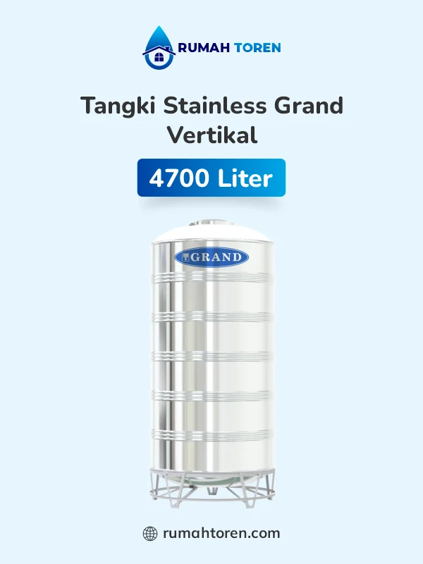 10. Tandon Stainless Grand Vertikal 4700 Liter