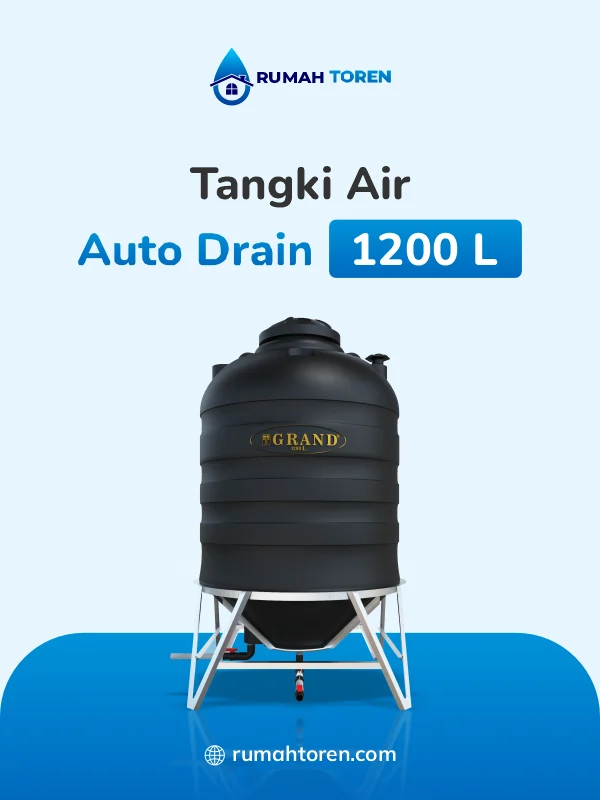 2. Tandon Air Merk Auto Drain 1200 Liter