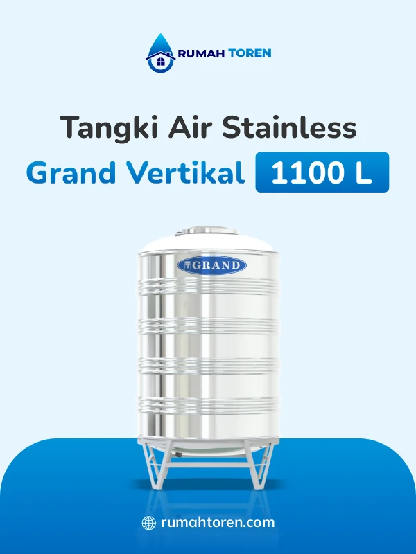 8. Toren Air Stainless Grand Vertikal 1100 Liter