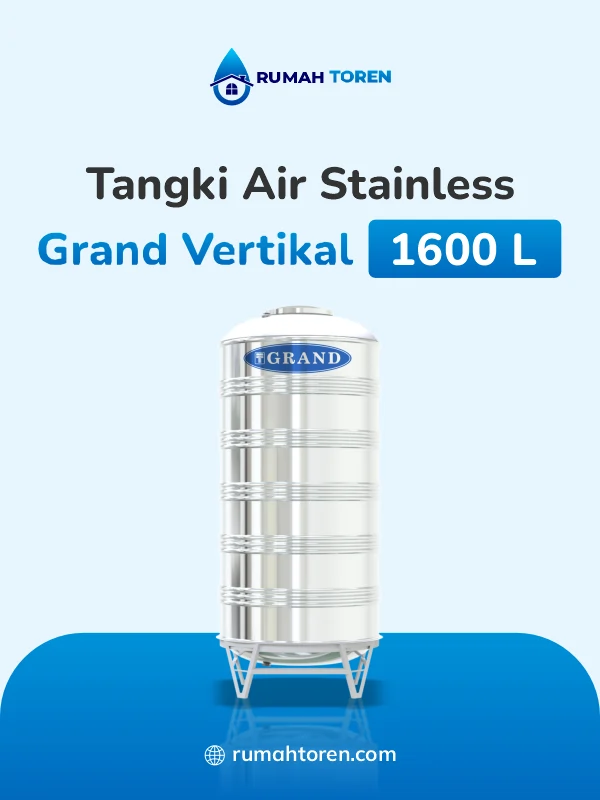 9. Toren Air Stainless Grand Vertikal 1600 Liter