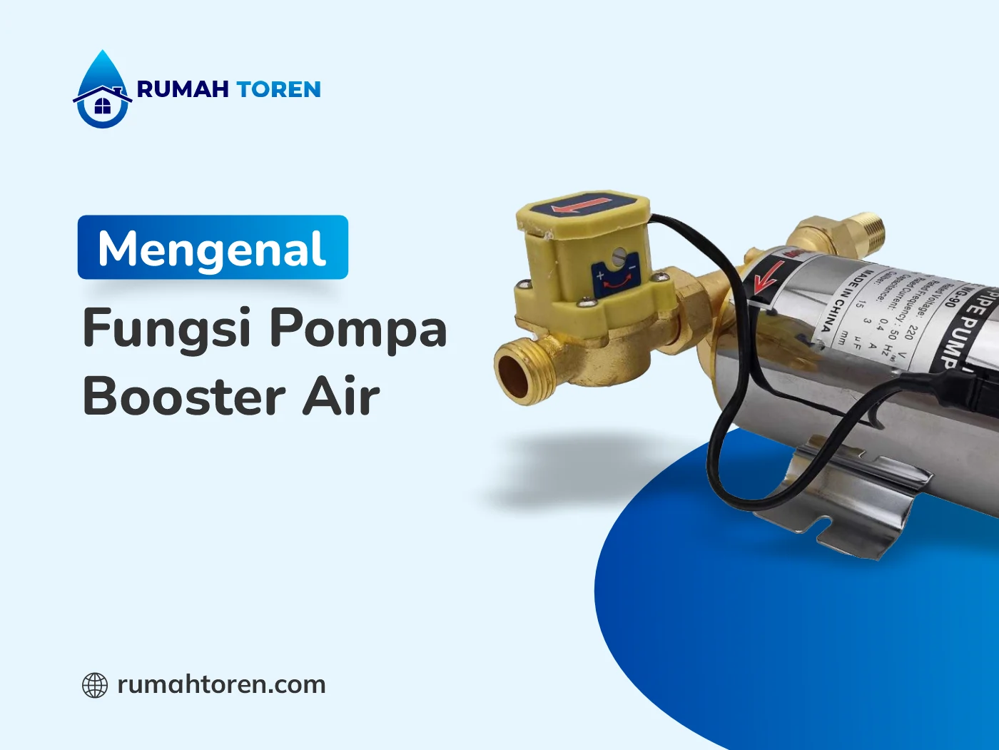 Mengenal Fungsi Pompa Booster Air