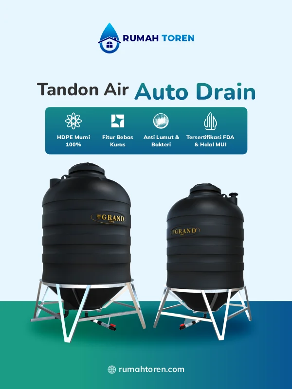 Toren Air Auto Drain, Solusi Cerdas Bebas Kuras