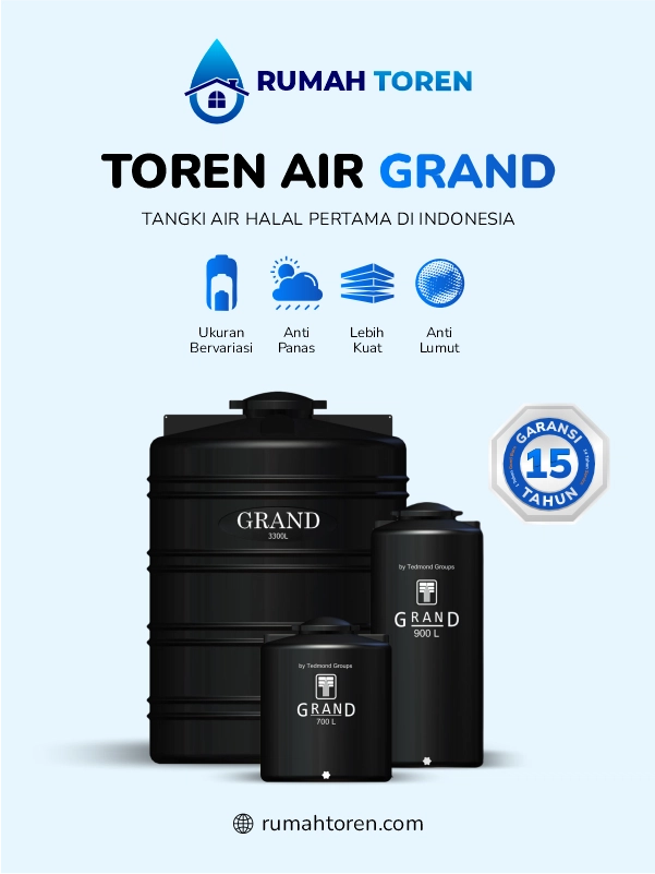 Rekomendasi Toren Air Kapasitas Besar dan Anti Bocor