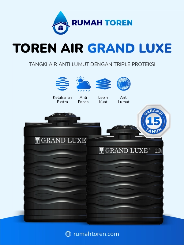 Toren Air Merk Grand Luxe, Cocok Untuk Berbagai Keperluan