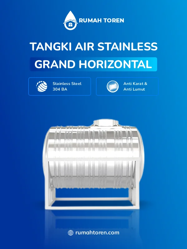 Toren Stainless Merk Grand, Anti Karat dan Tahan Suhu Tinggi