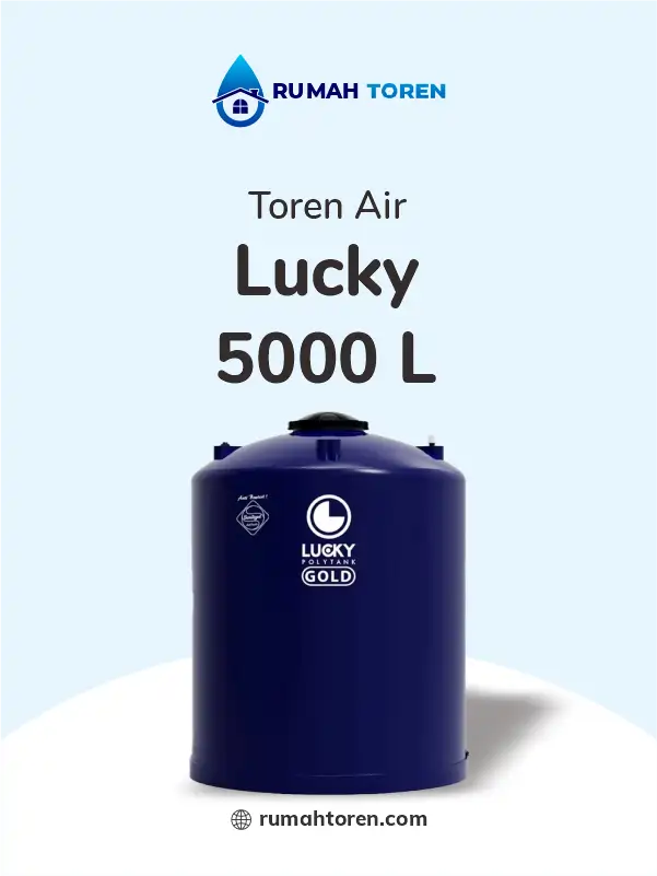 4. Tempat Penampungan Lucky Polytank 5000 Liter Dark Blue