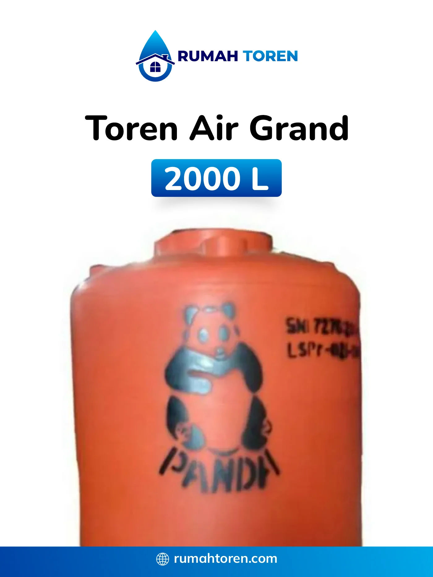 4. Toren Air Merk Panda 2000 Liter