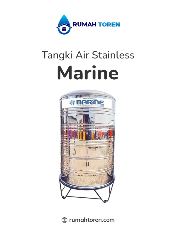 6. Wadah Penyimpanan Air Stainless Merk Marine SS 2200 T