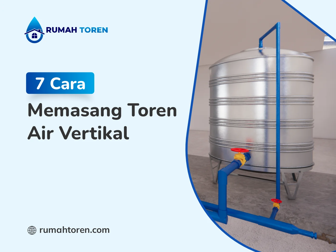 7 Cara Memasang Toren Stainless Vertikal