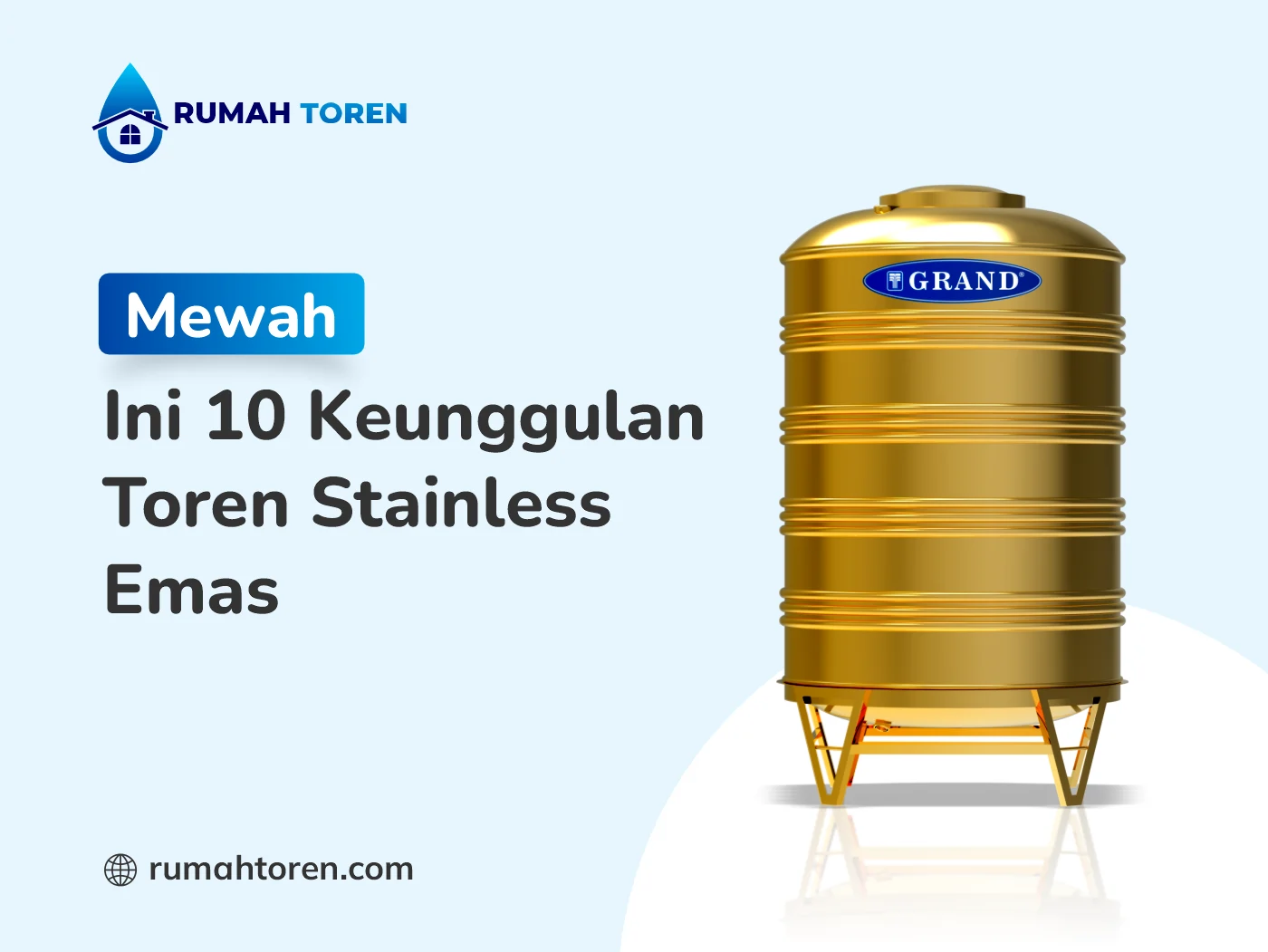 Mewah, Ini 10 Keunggulan Toren Stainless Emas