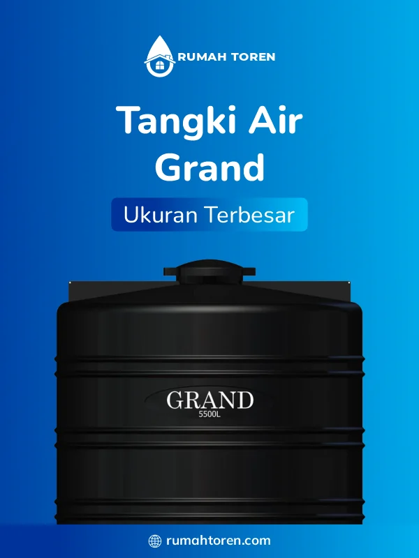 Toren Air Kapasitas Besar, Lengkap dengan Pelampung Otomatis