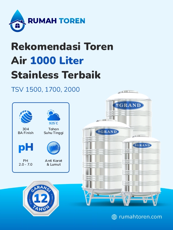 Rekomendasi Toren Stainless Terbaik