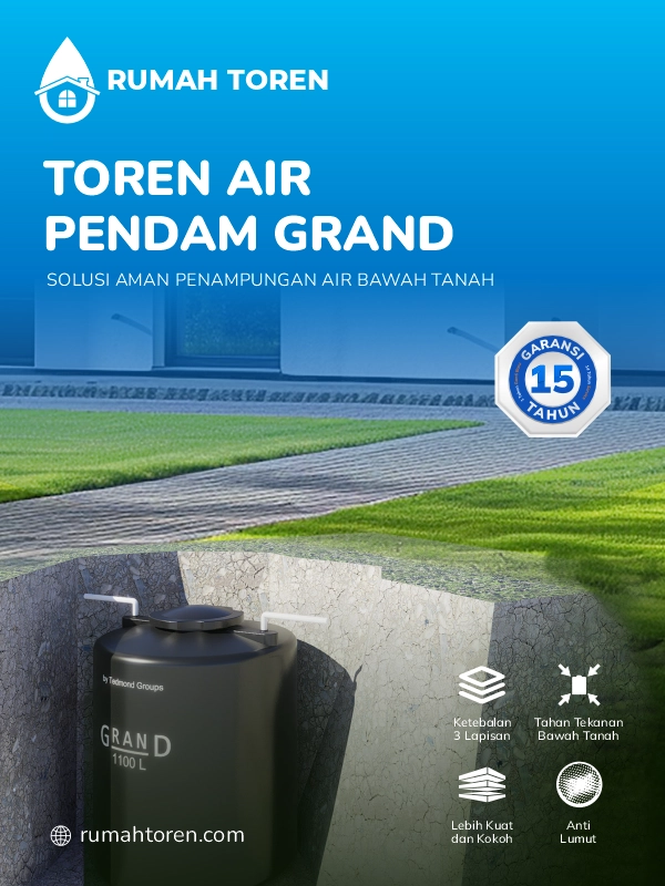 Toren Air Pendam Berkualitas, Cocok untuk Berbagai Tempat