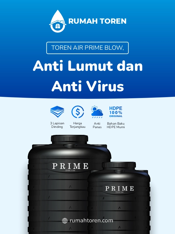 Toren Air Prime Blow, Anti Lumut dan Anti Virus