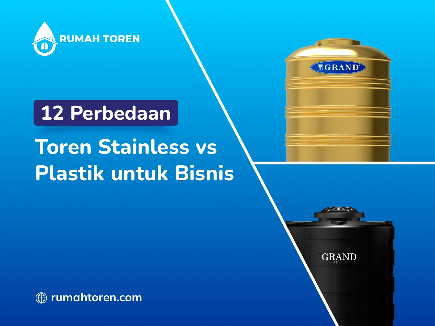 12 Perbedaan Toren Stainless Vs Plastik untuk Bisnis