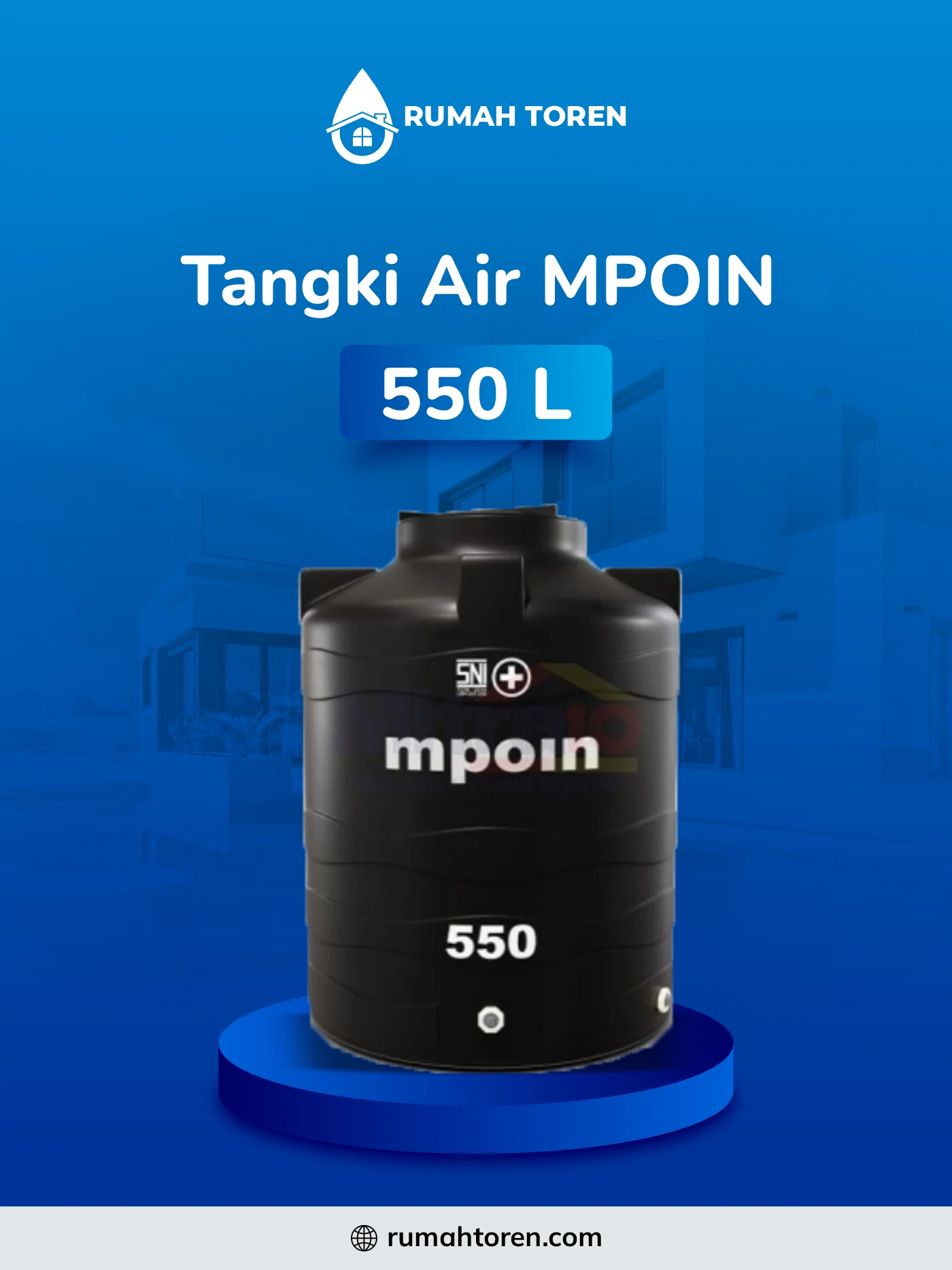 3. Toren Air Mpoin 550 Liter