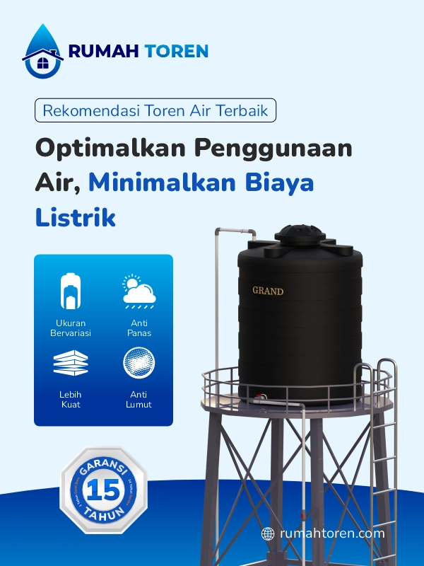 Rekomendasi Toren Air Terbaik, Optimalkan Penggunaan Air dan Minimalkan Biaya Listrik