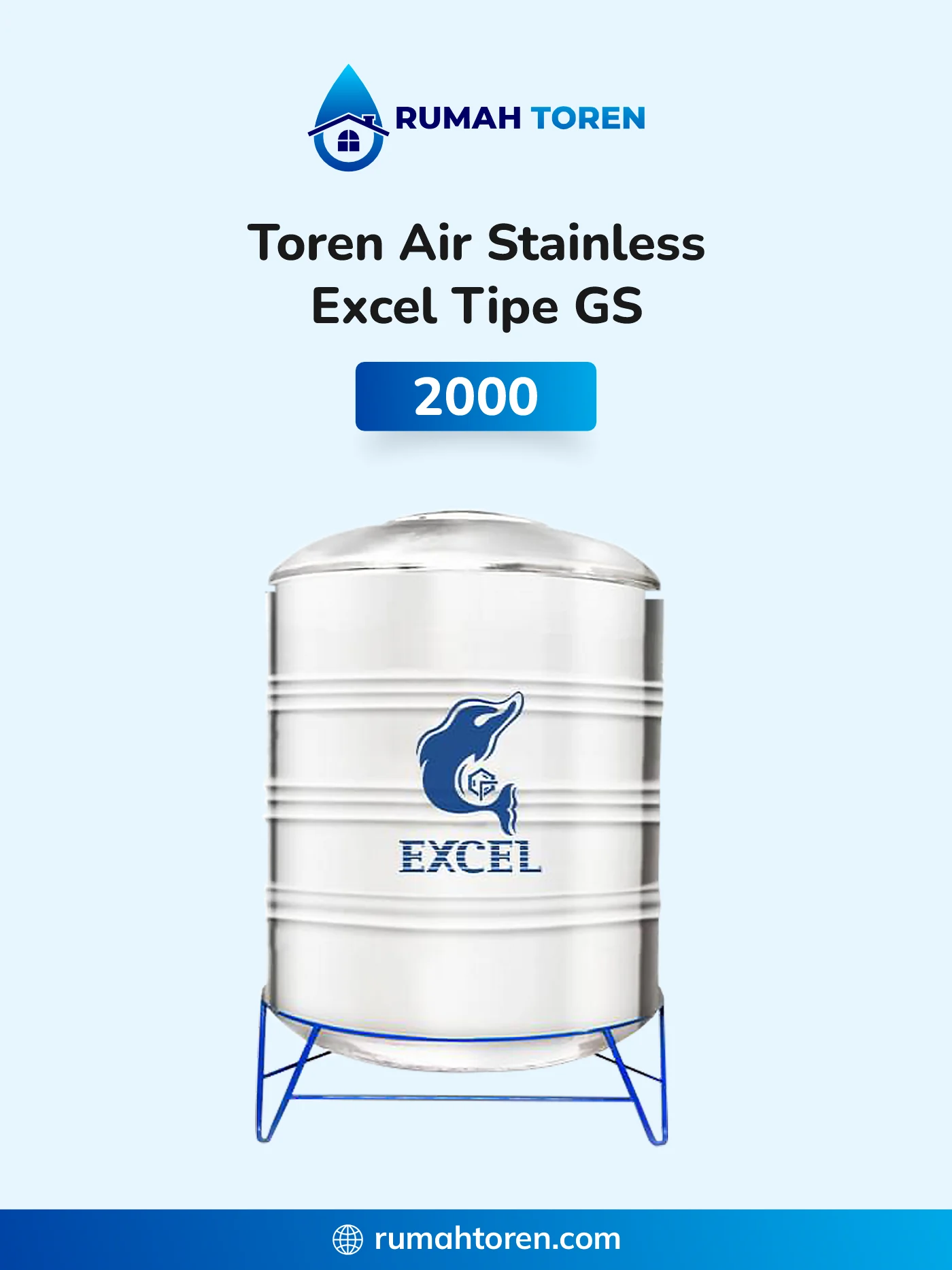 7. Toren Air Stainless Vertikal Excel GS 2000