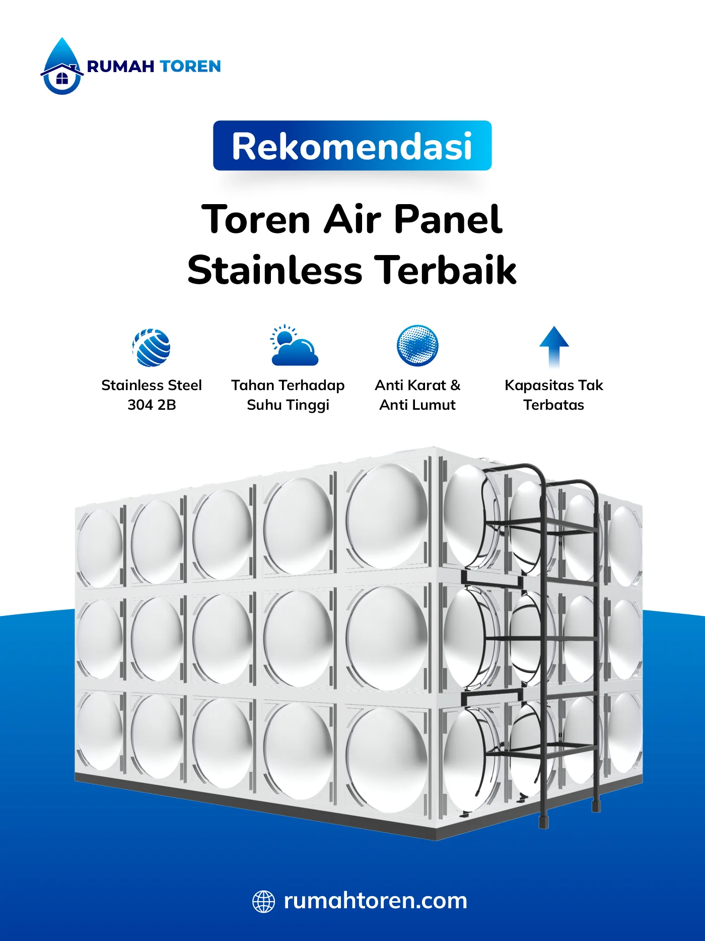 Rekomendasi Toren Air Panel Stainless Terbaik