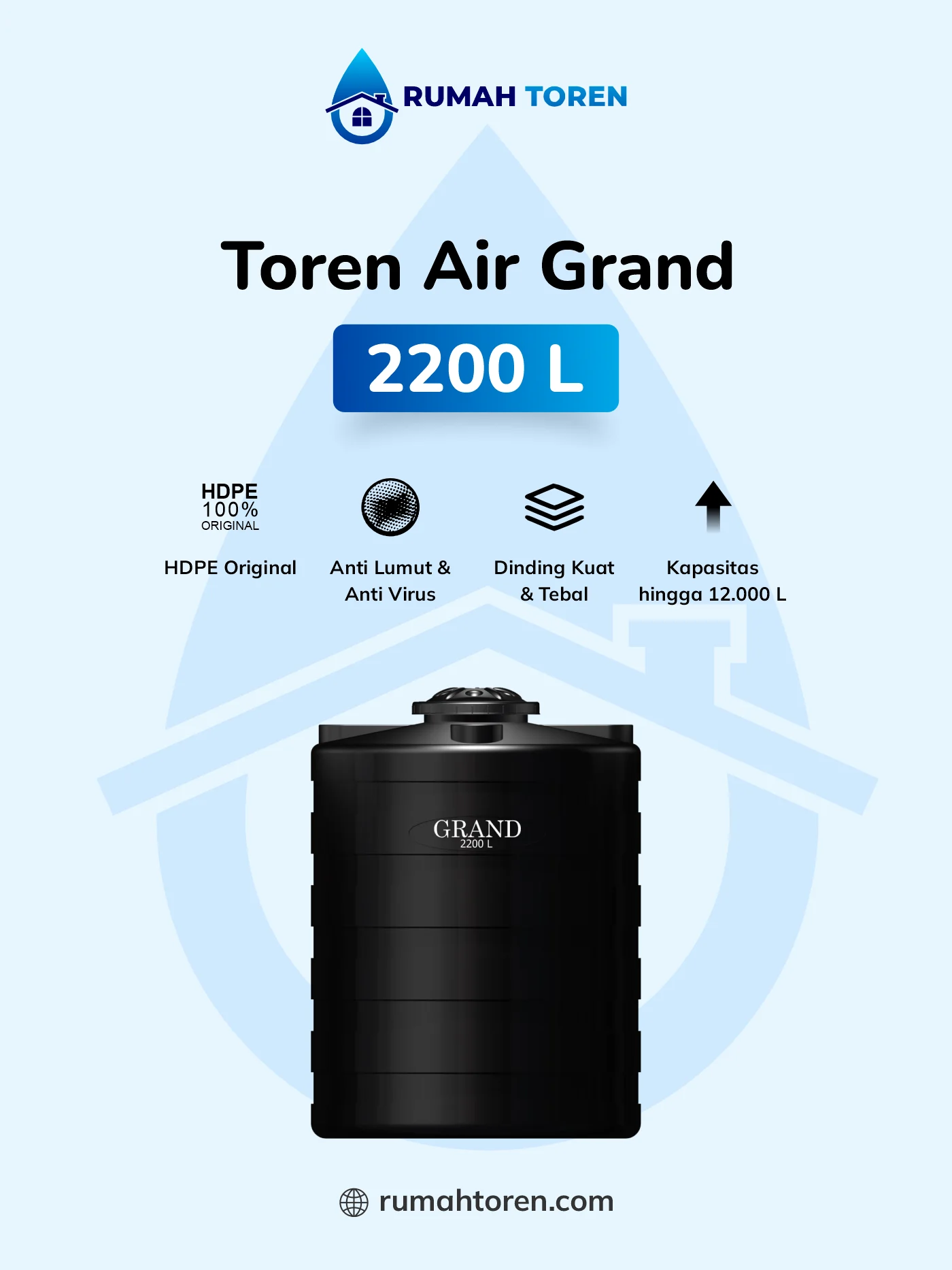2. Toren Air Grand 2200 Liter