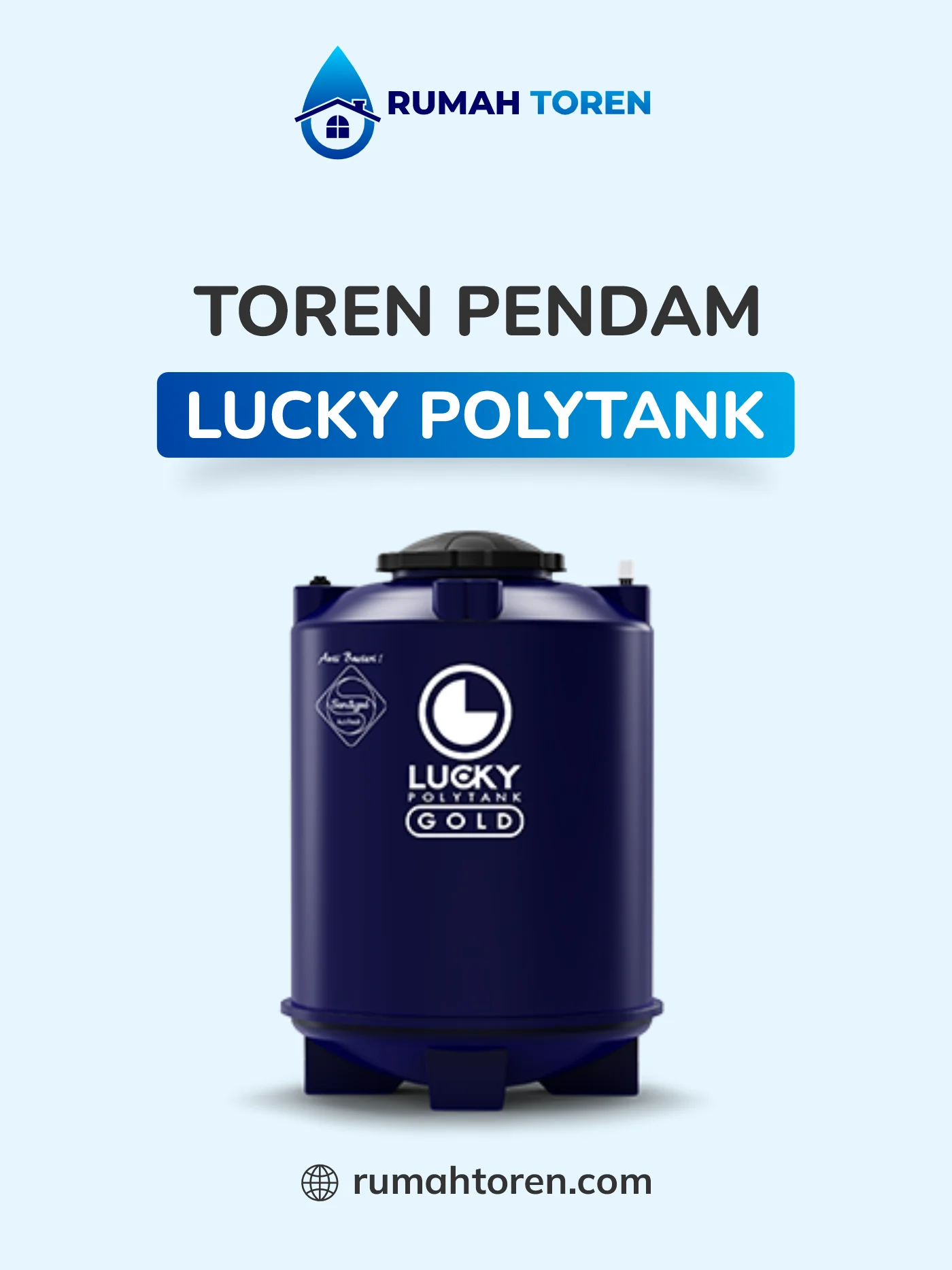 5. Toren Air Tanam Merk Lucky Polytank