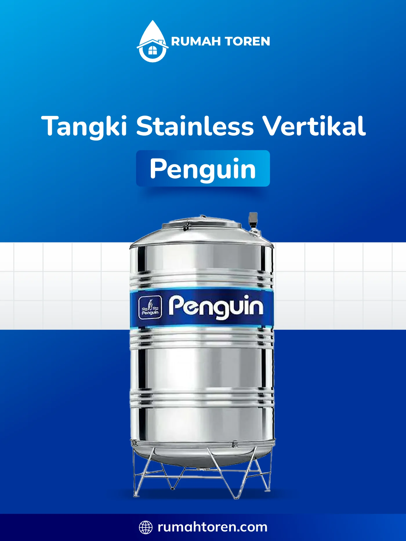 3. Toren Air Stainless Vertikal Penguin
