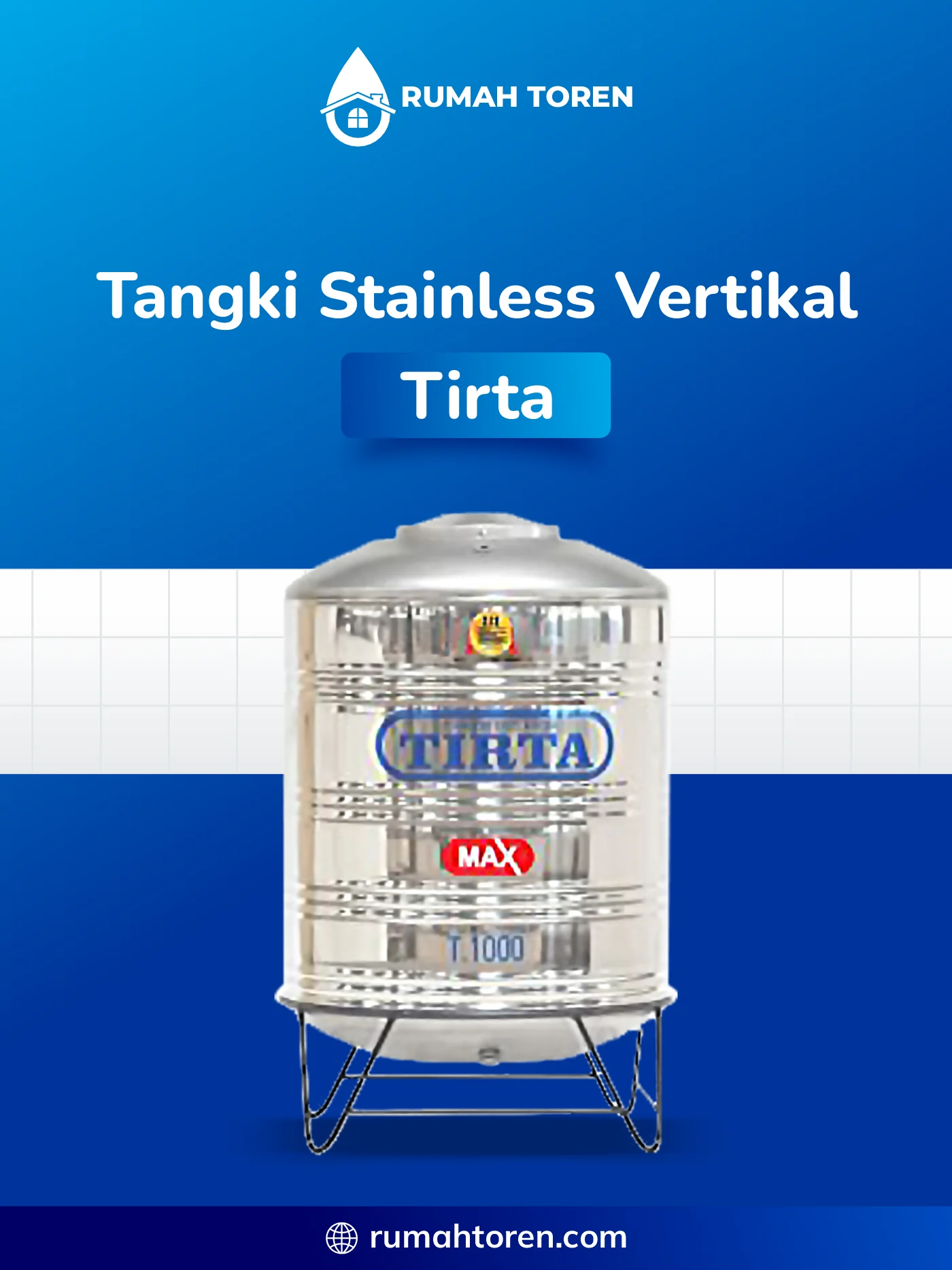 5. Toren Air Stainless Vertikal Tirta