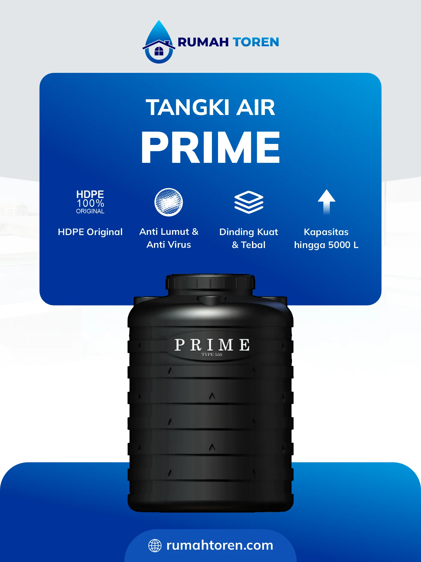 Keunggulan Toren Air Prime Blow