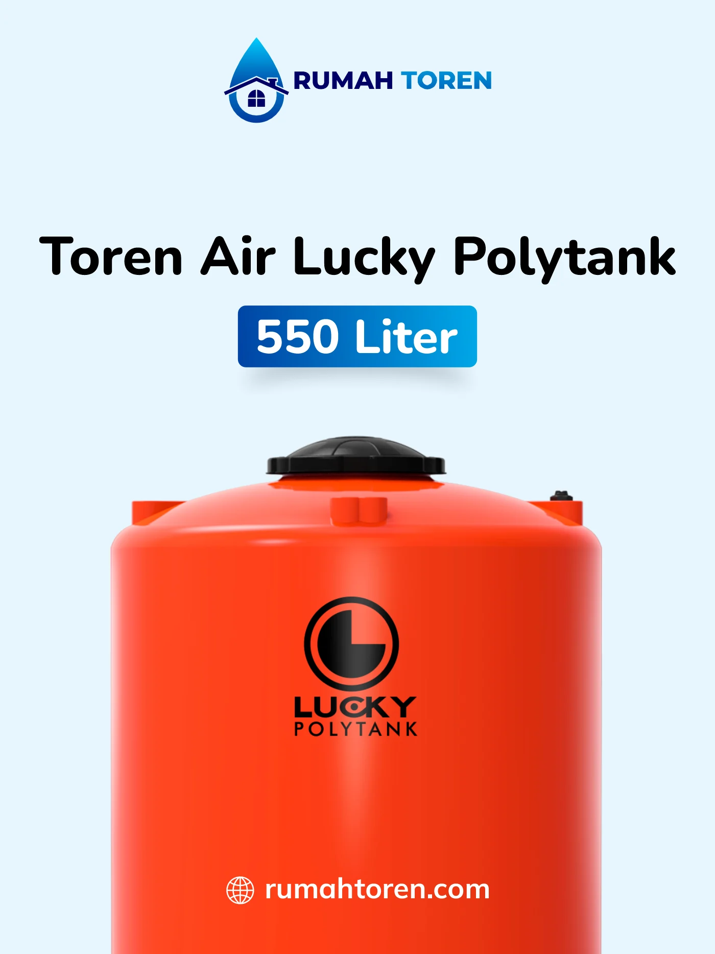 Kisaran Harga Toren Air Lucky Polytank 550 Liter