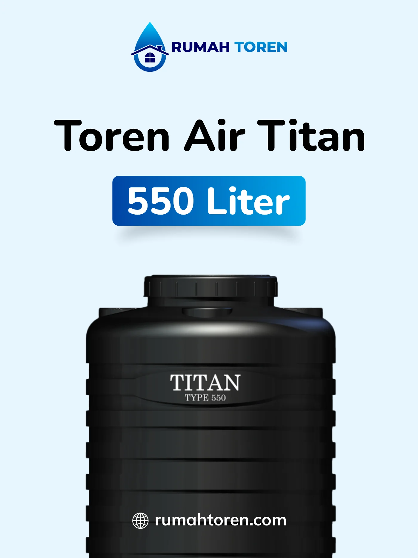 Kisaran Harga Toren Air Titan 550 Liter