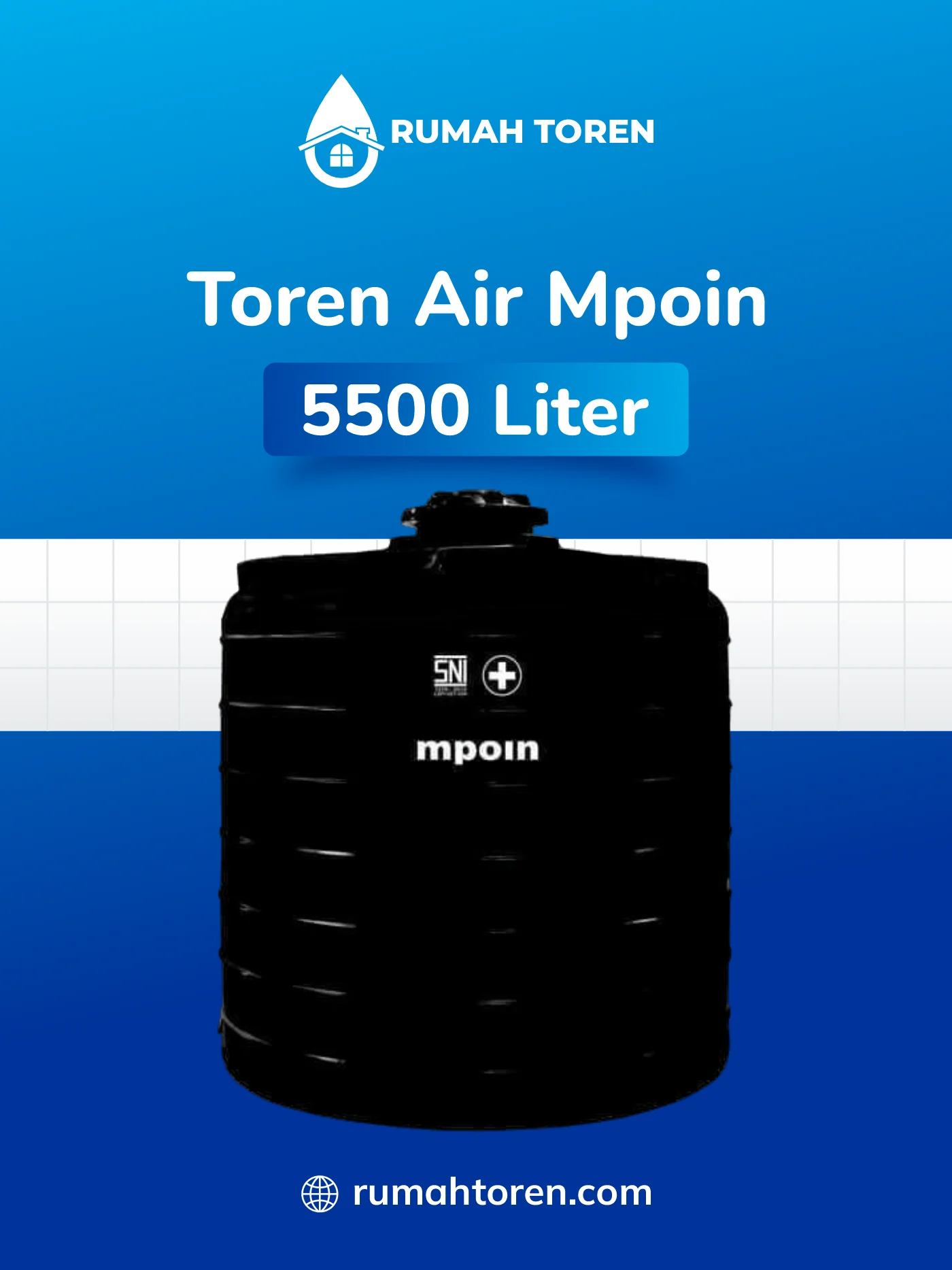 Mpoin Toren Air Wave Series W5500 5500 Liter