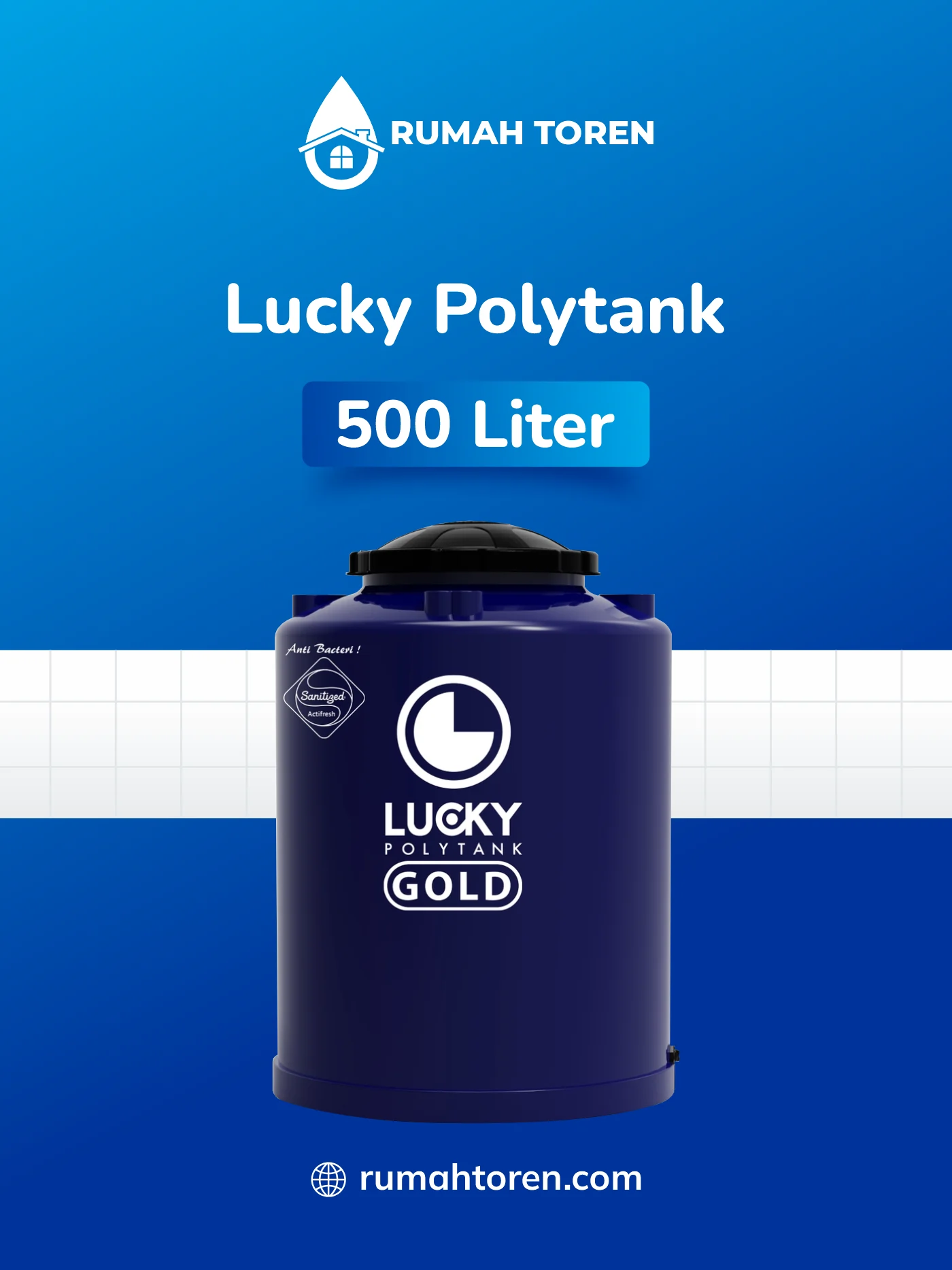 Toren Air 500 Liter Lucky Polytank Standard LS55