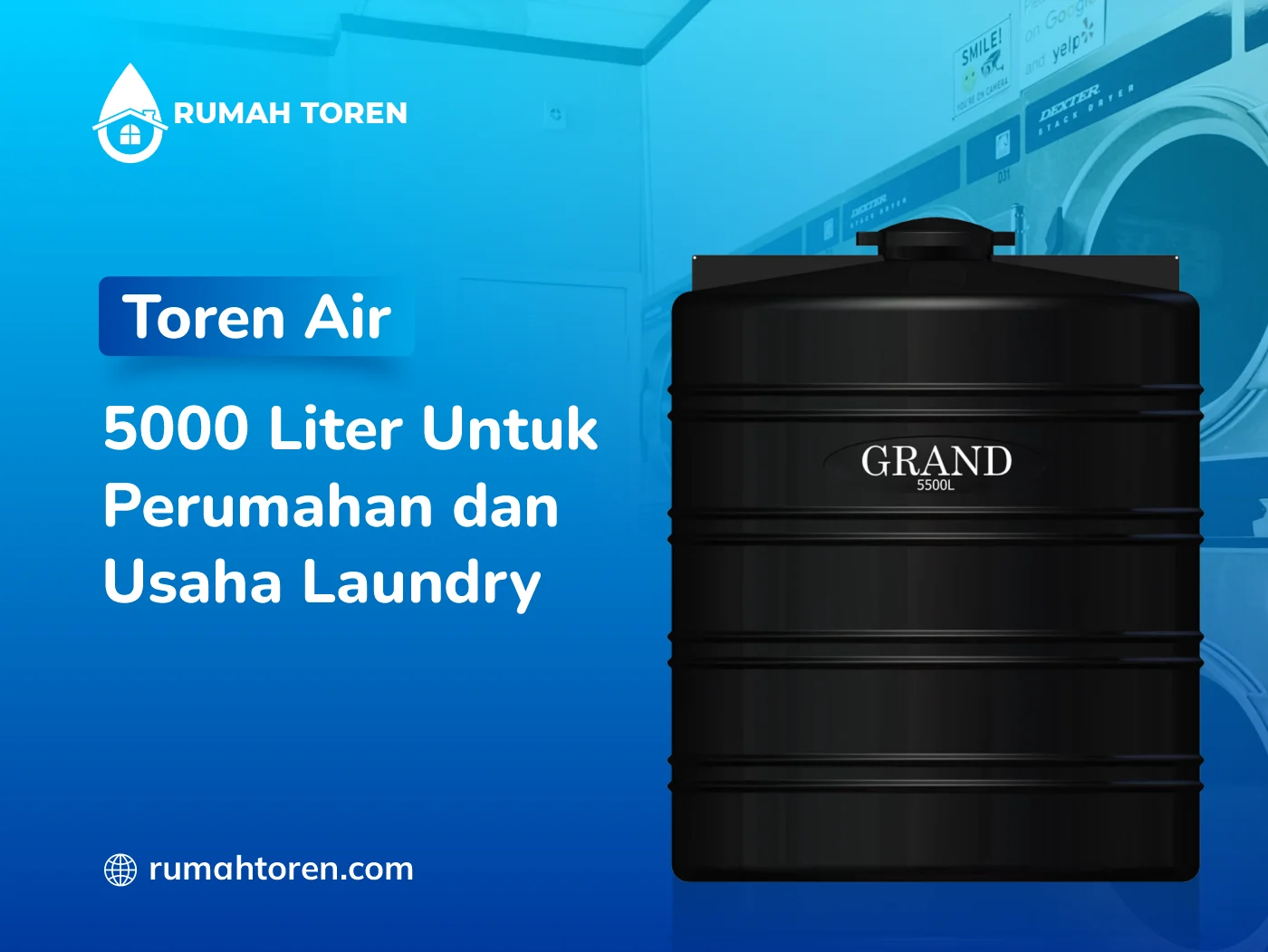 Toren Air 5000 Liter Untuk Perumahan Dan Usaha Laundry