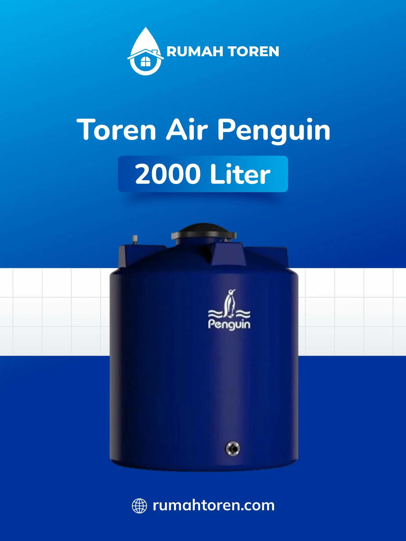 Toren Air Merk Penguin TB 200 2000 Liter