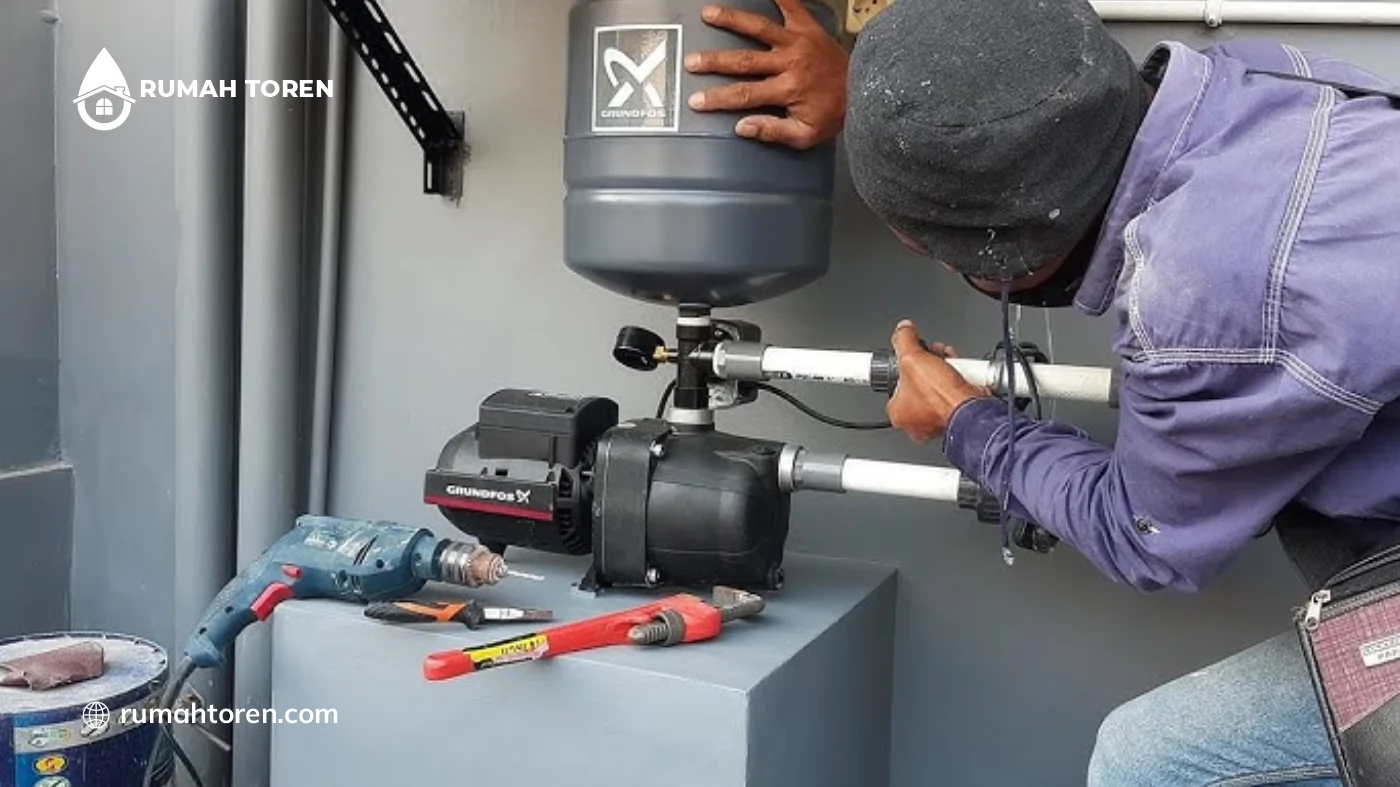 Cara Memasang Mesin Pendorong Air Toren yang Tepat