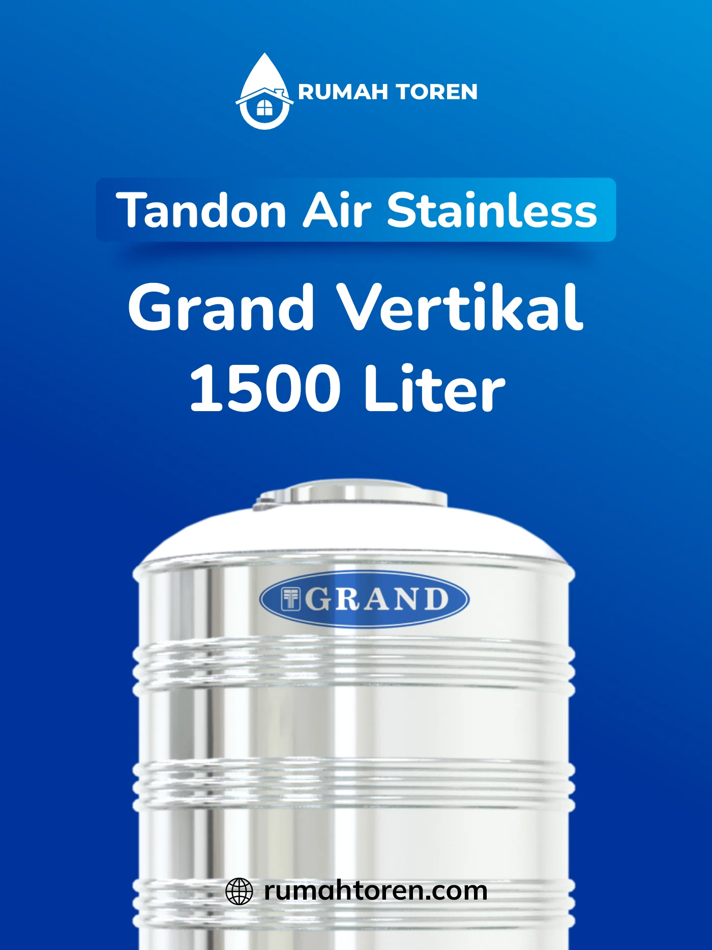 Review Toren Air Stainless Grand Vertikal 1600 Liter