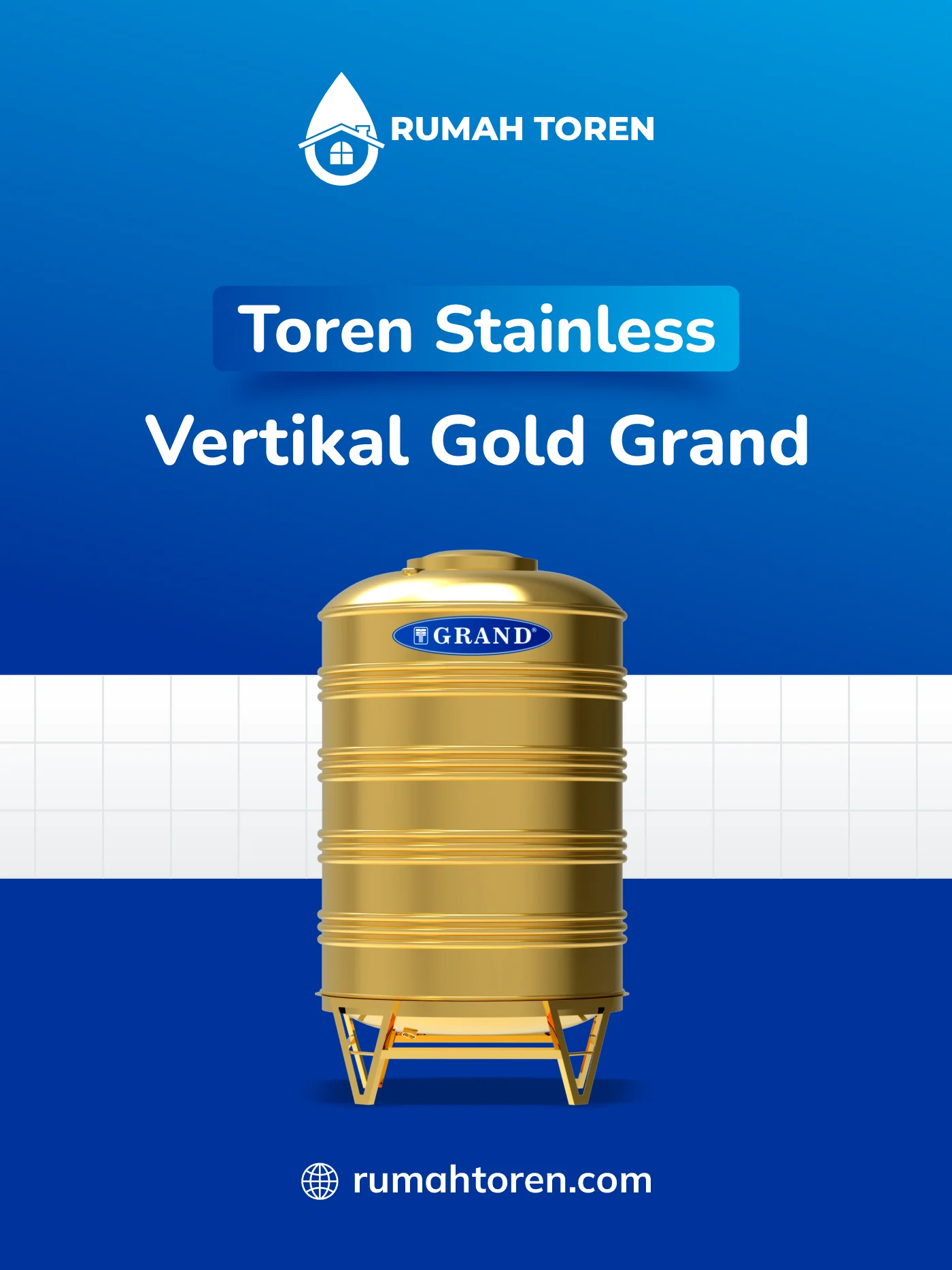 Review Toren Stainless Vertikal Gold Merk Grand