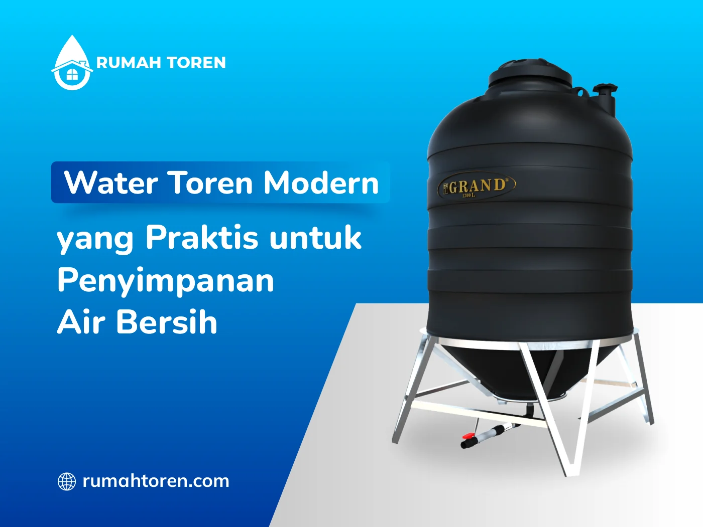 Water Toren Modern yang Praktis untuk Penyimpanan Air Bersih