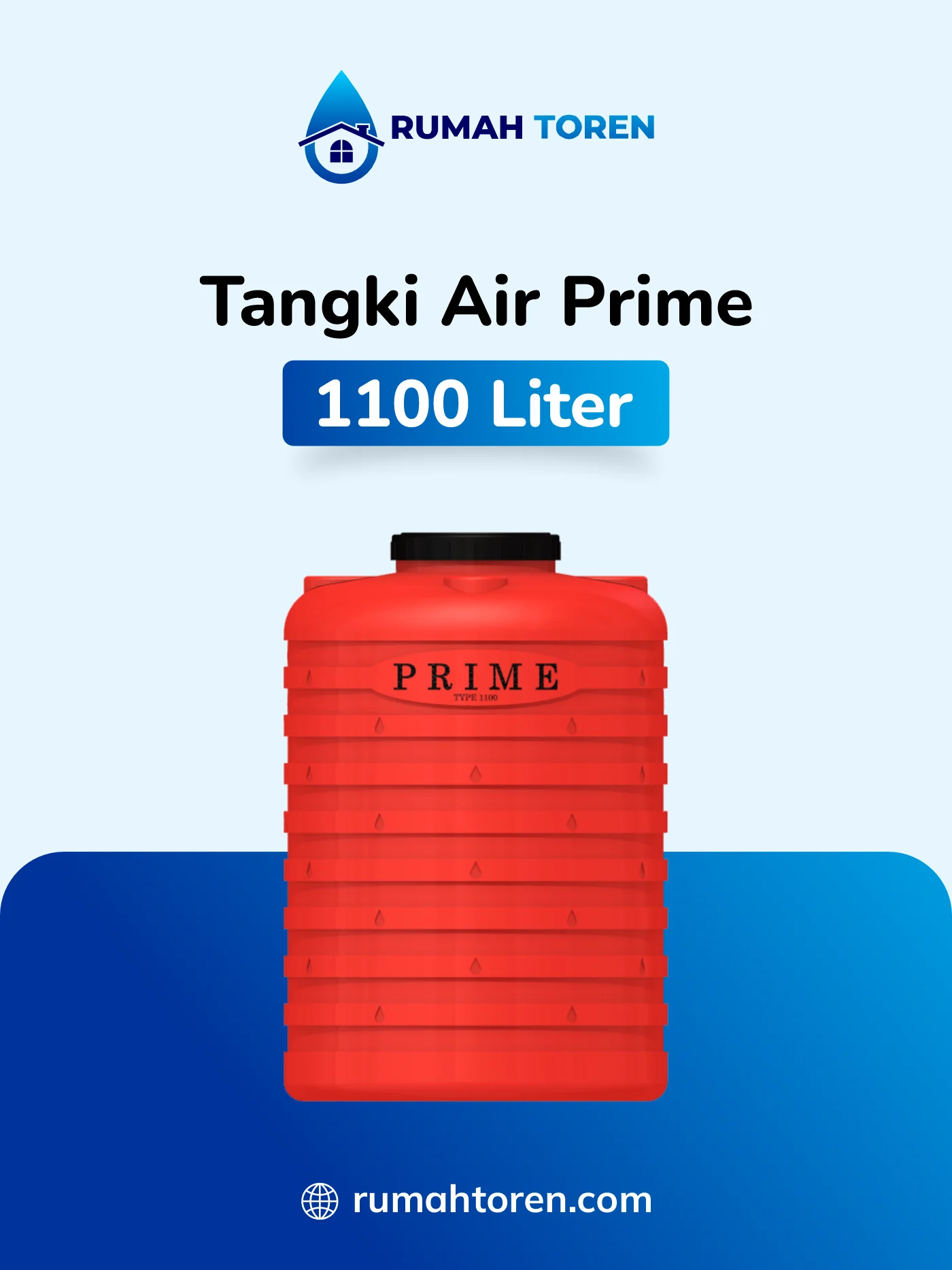 Kisaran Harga Toren Air Prime 1100 Liter