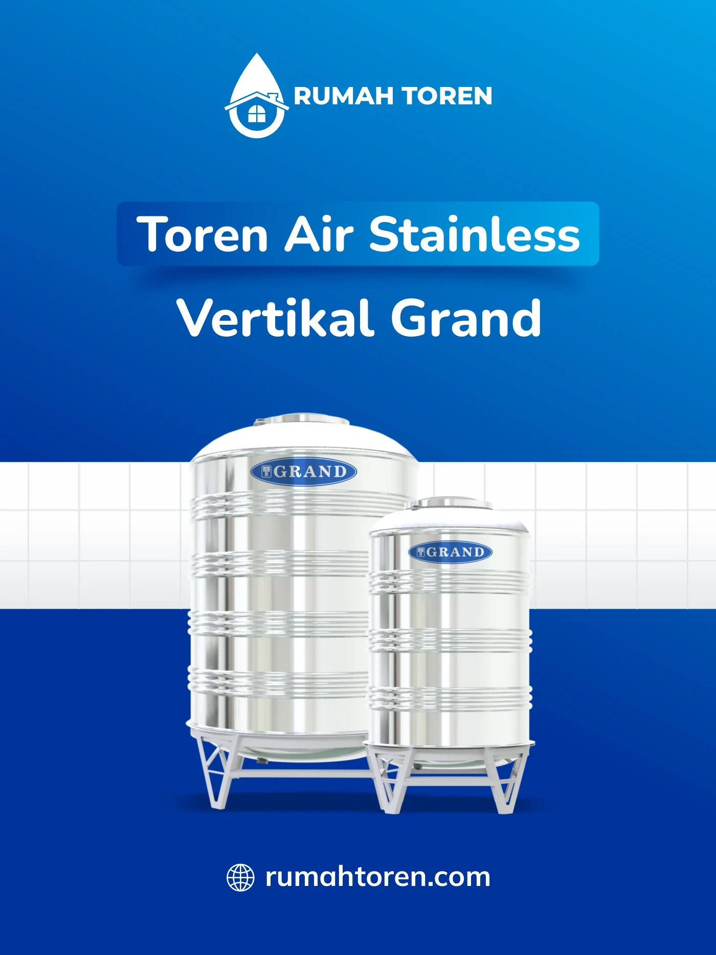 Rekomendasi Toren Stainless Vertikal Grand