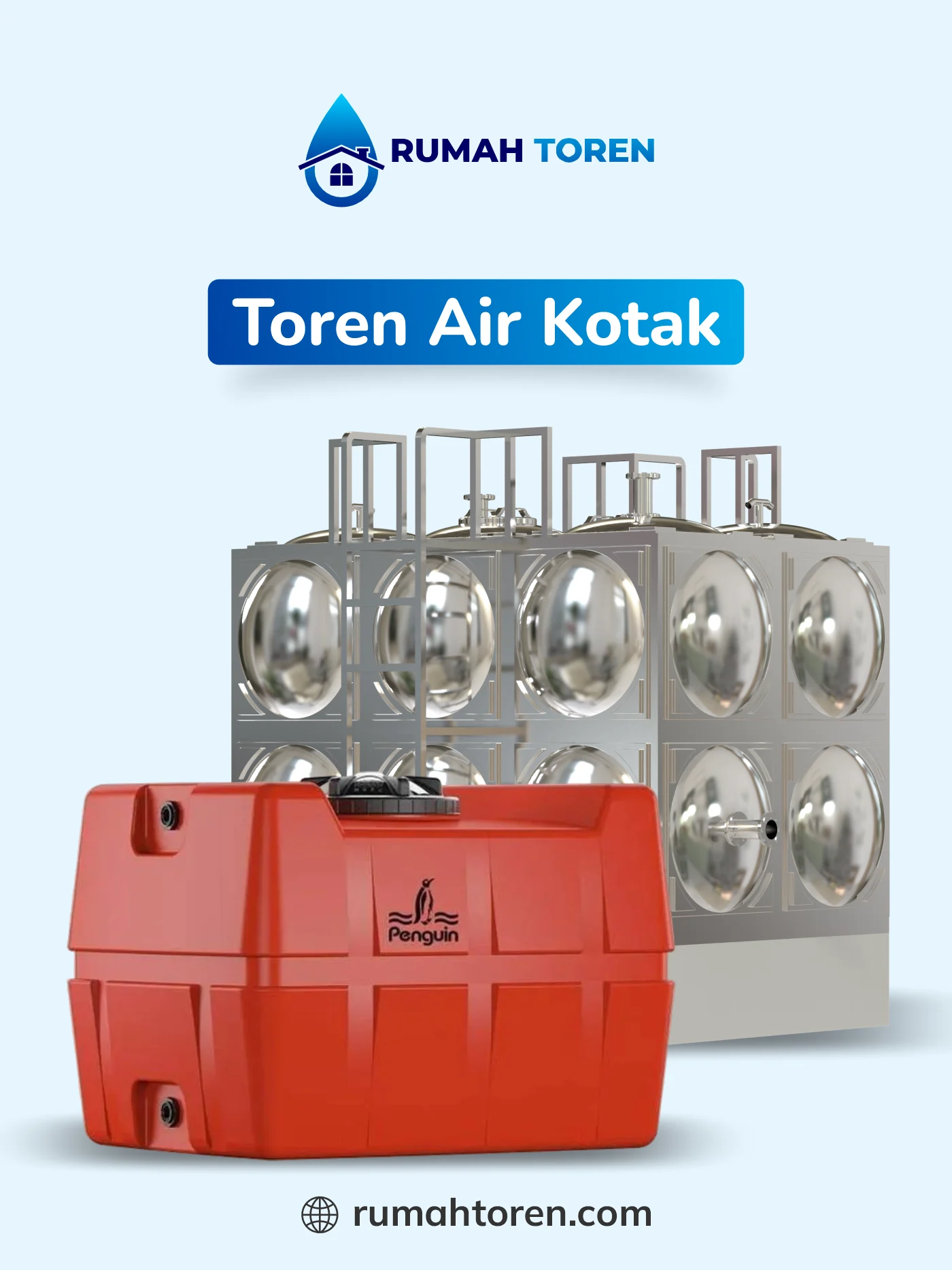 Review Toren Air Kotak Penguin dan Stainless Panel Grand