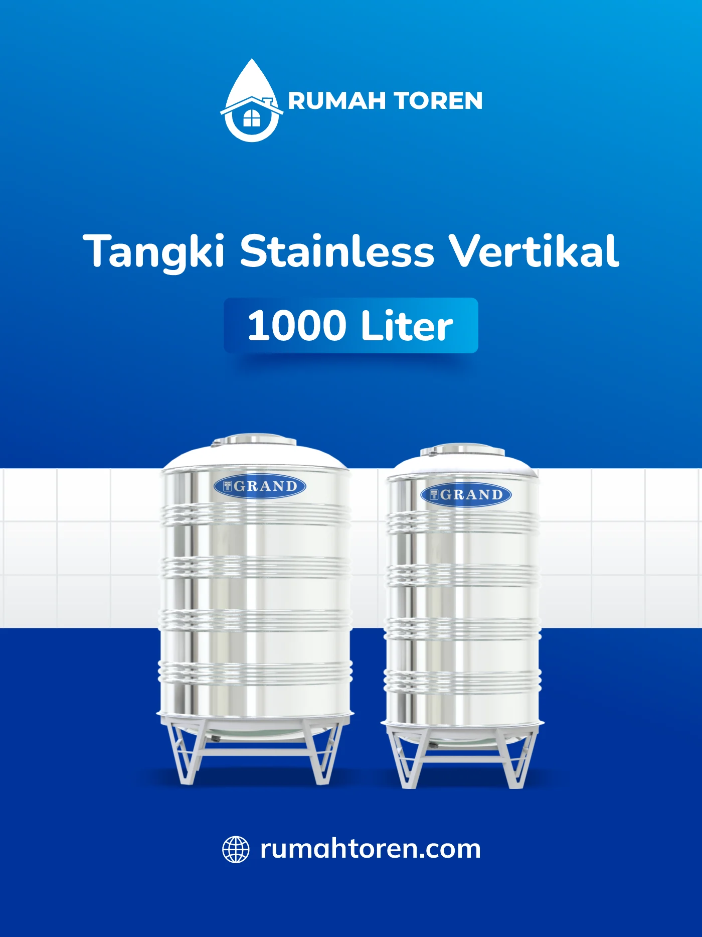 Review Toren Stainless Vertikal Grand 1000 Liter