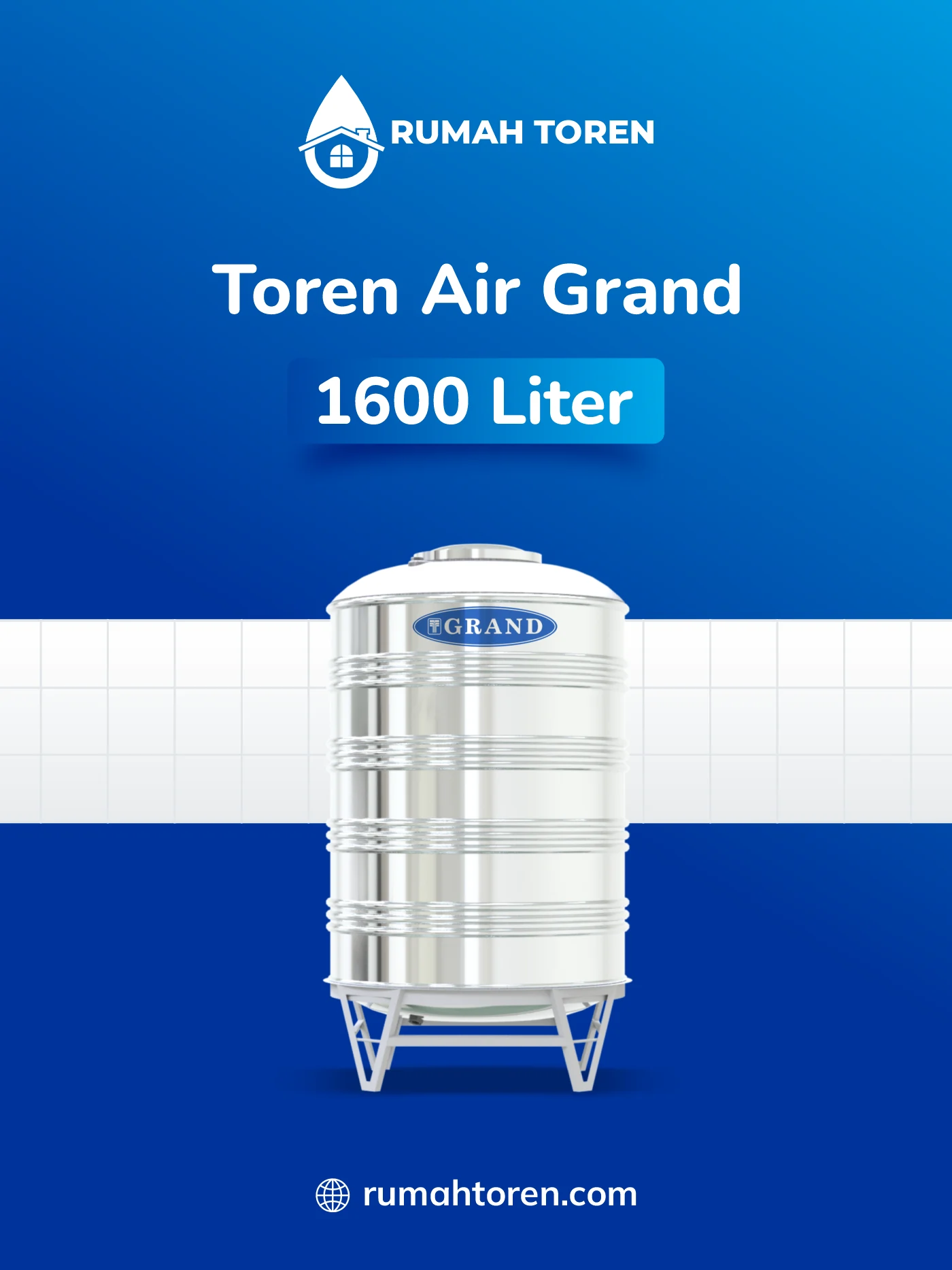 Spesifikasi Toren Air 1600 Liter Grand