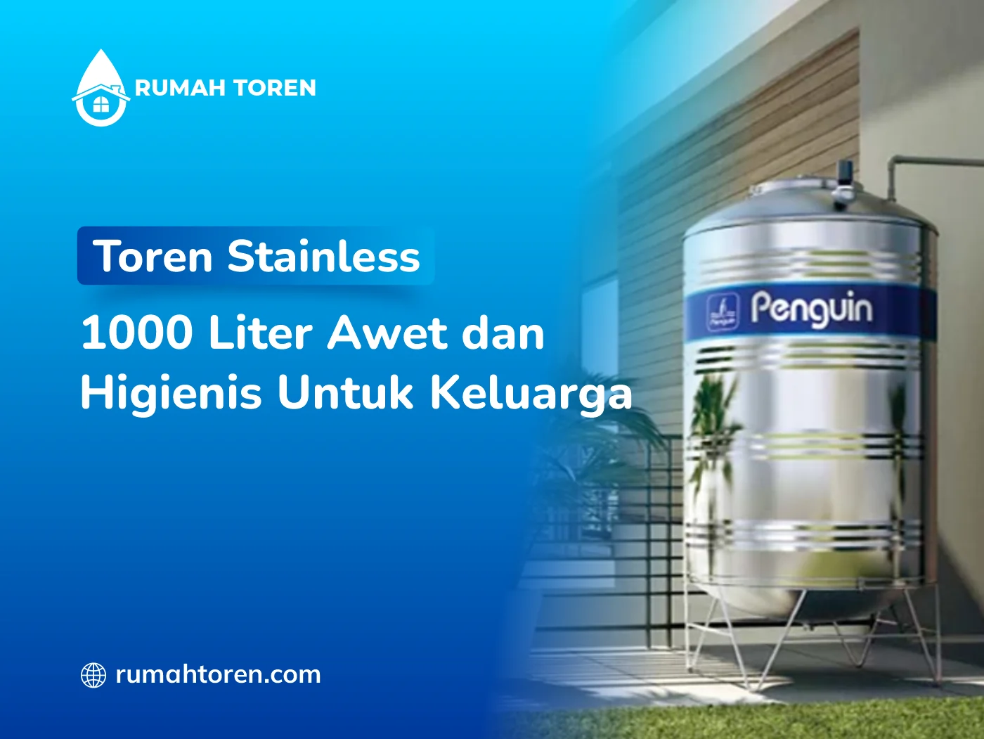 Toren Stainless 1000 Liter Awet Dan Higienis Untuk Keluarga