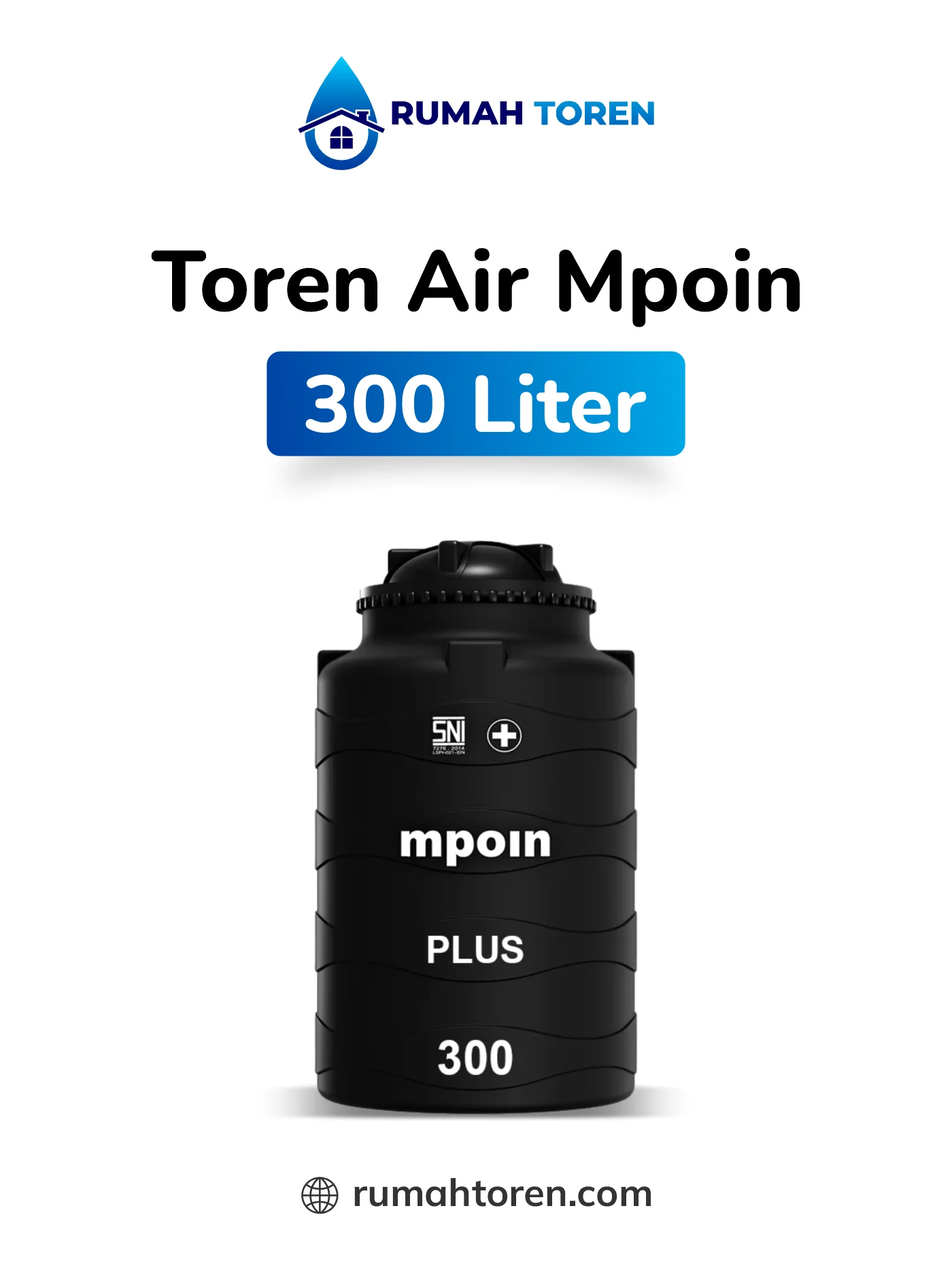 Kisaran Harga Toren Air Mpoin 300 Liter Plus Wave