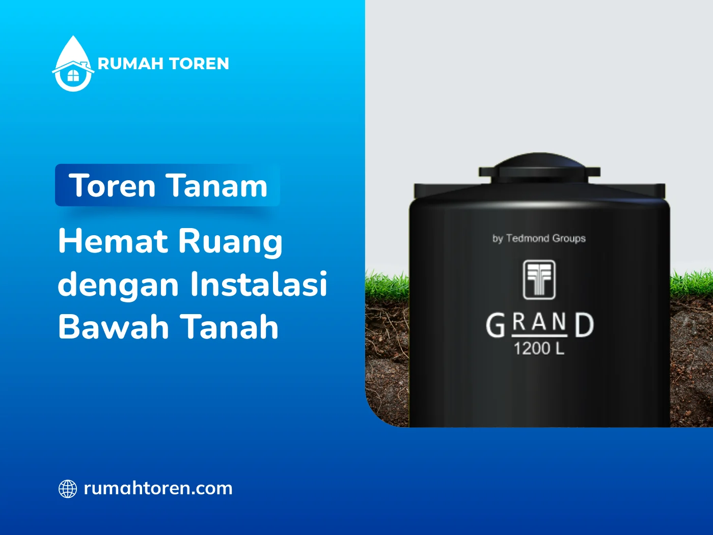 Toren Tanam Hemat Ruang Dengan Instalasi Bawah Tanah