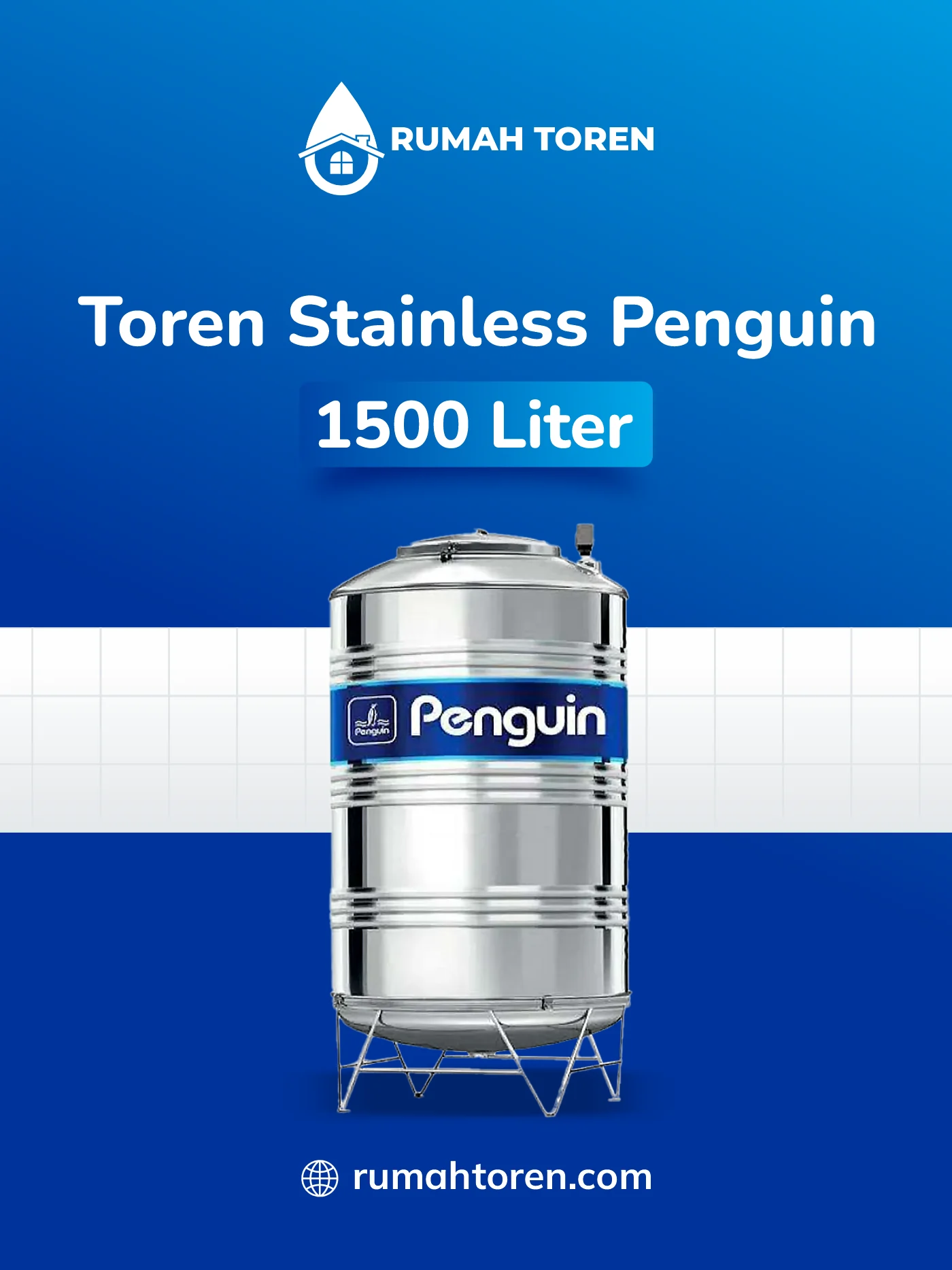 Kisaran Harga Toren Air Penguin TBSK 1500 Stainless