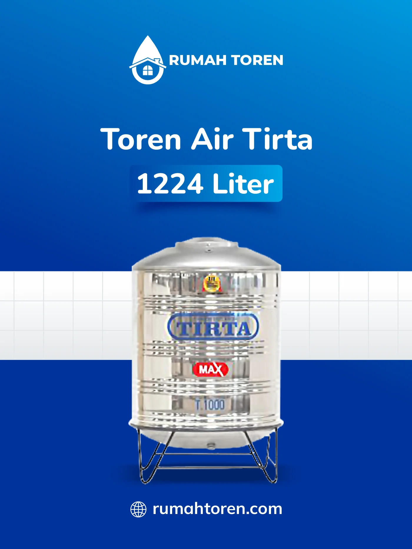 Kisaran Harga Toren Air Stainless Tirta 1244 Liter T 1500