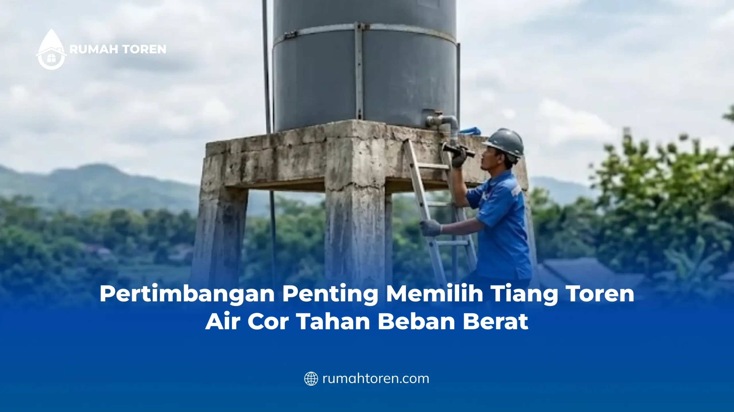 Pertimbangan Penting Memilih Tiang Toren Air Cor Tahan Beban Berat
