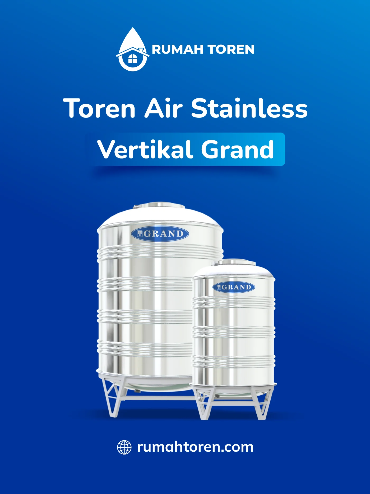 Rekomendasi Toren Air Stainless Vertikal Grand
